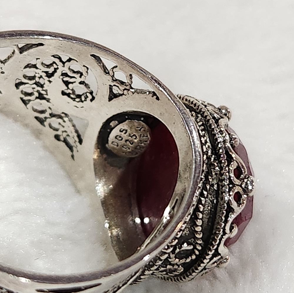 Dgs Silver Ruby Ring - image 2